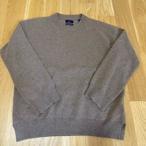 Gant Women’s Superfine Lambswool Sweater in Taupe in Size S